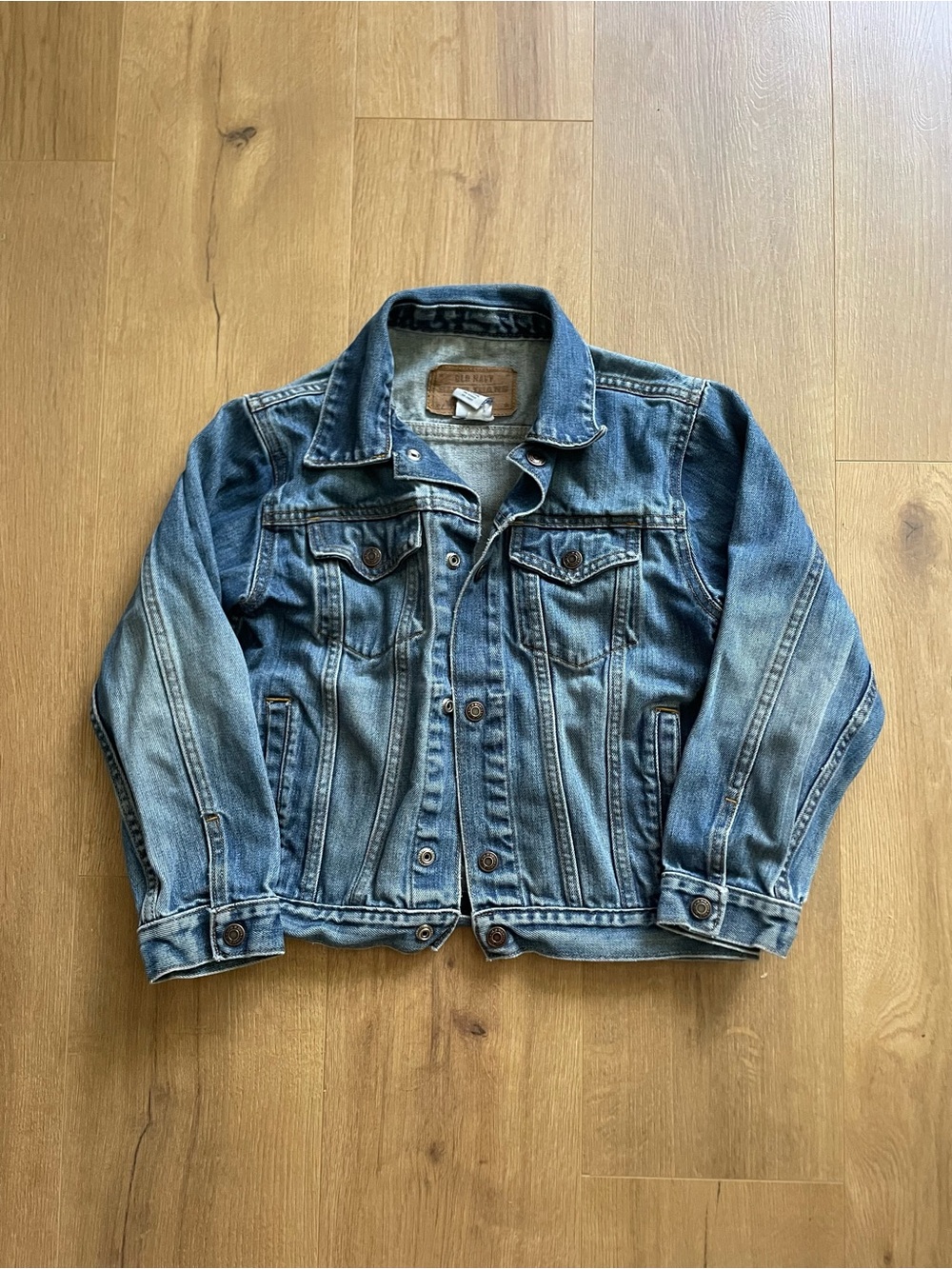 Old Navy Classic Kids Blue Denim Jean Jacket Youth size small
